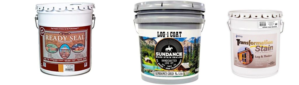 Log Home Stain And Sealer combined image