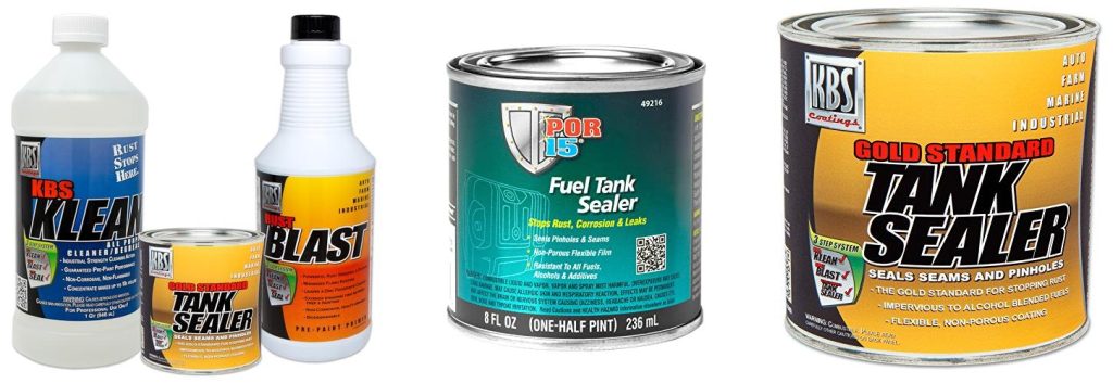 Motorcycle Gas Tank Sealer combined image