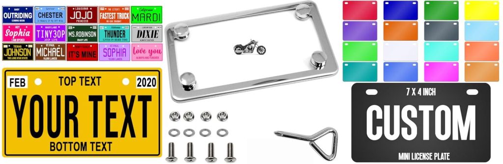 Motorcycle License Plates combined image