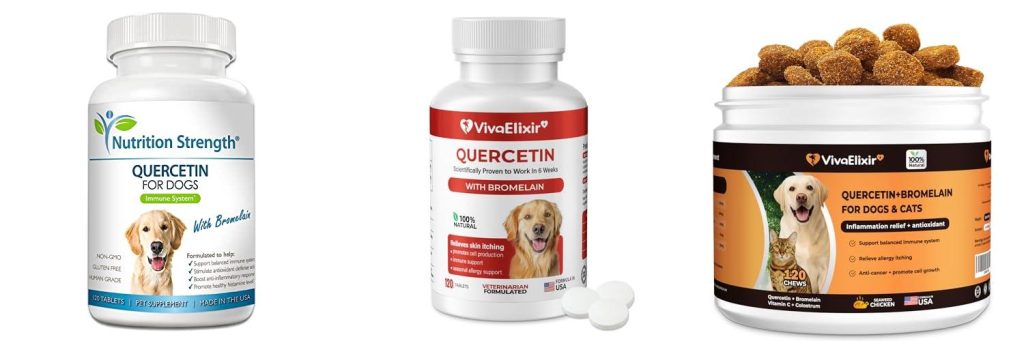 Quercetin With Bromelain For Dogs combined image