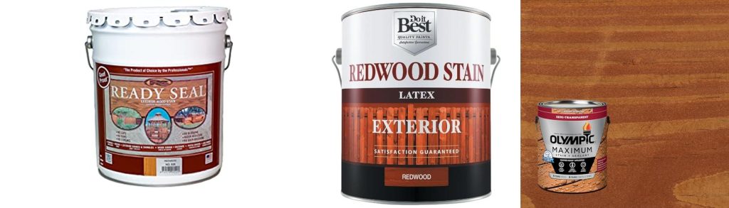 Redwood Stain For Decks combined image