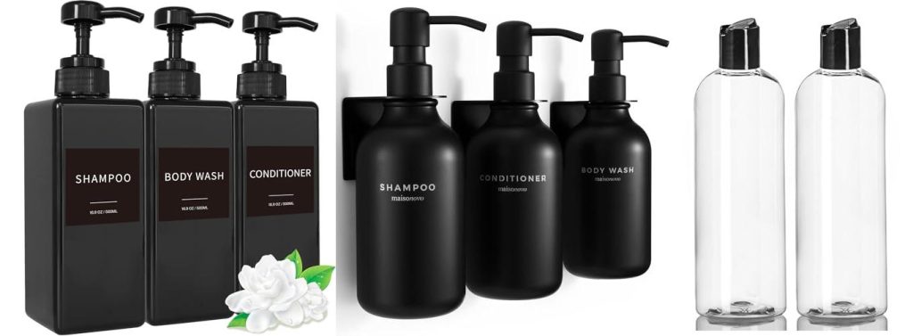 Top 5 Refillable Shower Bottles: Your Eco-Guide 2 Refillable Shower Bottles combined image