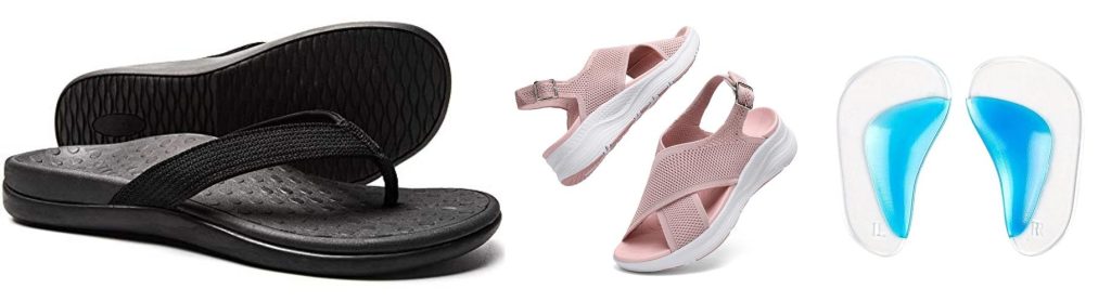 Sandals For Flat Feet And Overpronation combined image