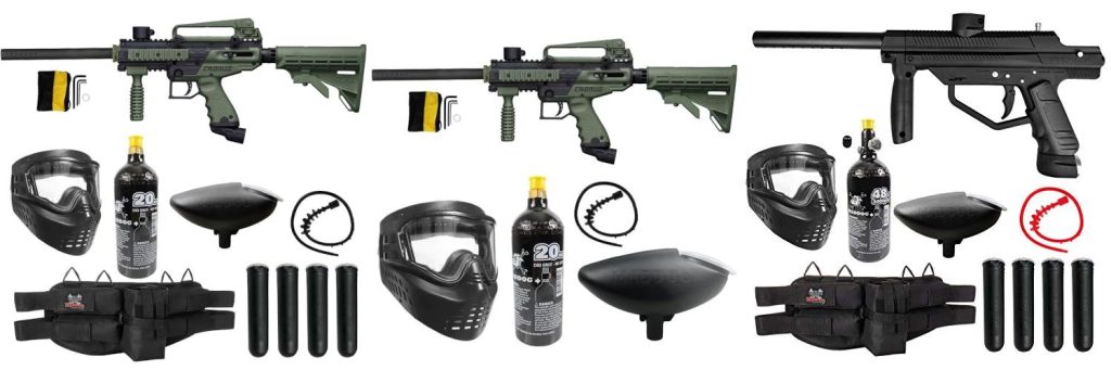 Starter Paintball Gun combined image