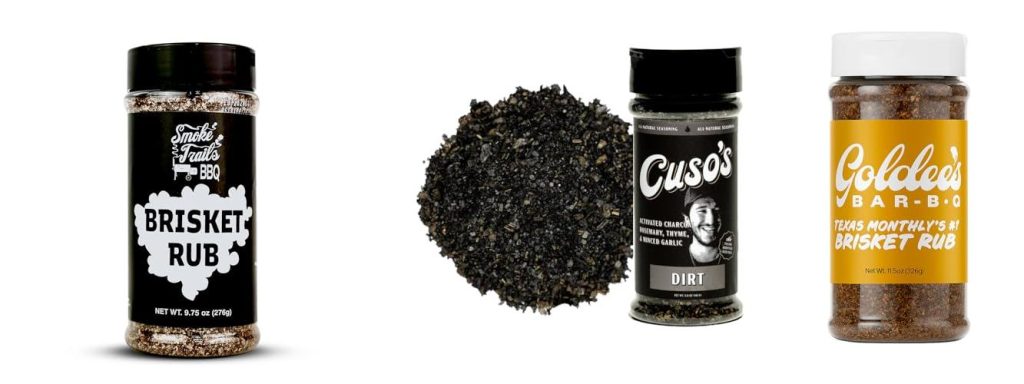 Store Bought Dry Rub For Brisket combined image