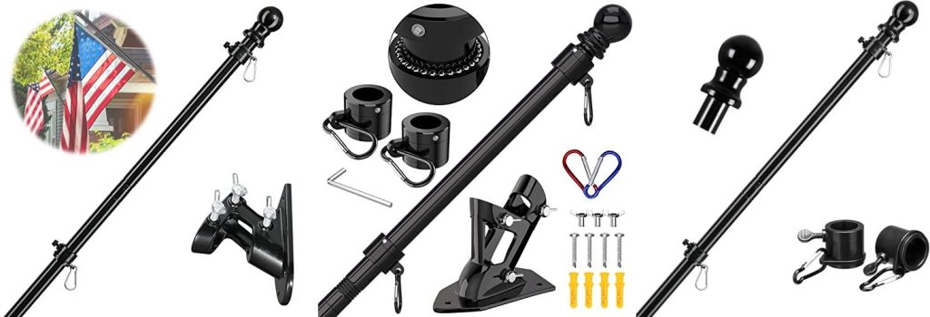 Tangle Free Flag Pole combined image