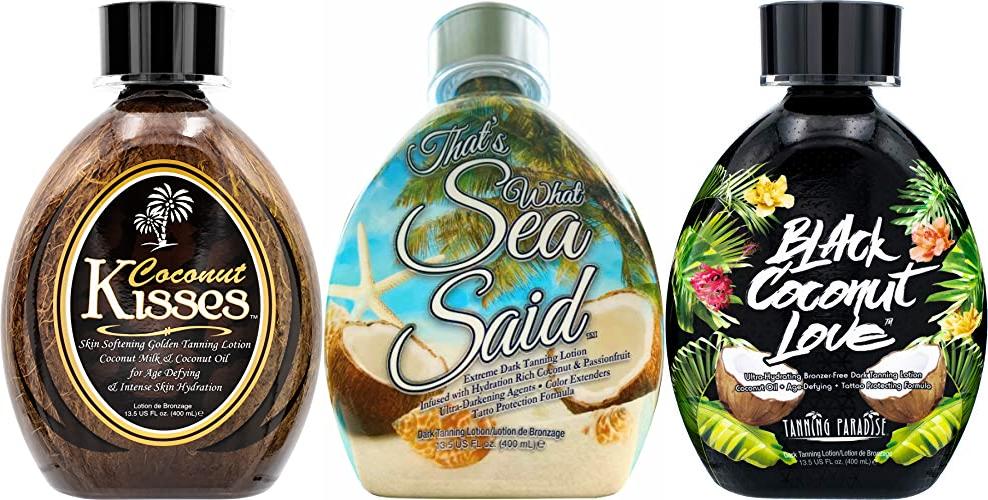 Tanning Bed Lotion No Bronzer combined image