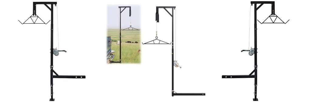 Trailer Hitch Deer Hoist combined image