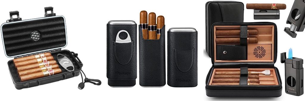 Best Travel Cigar Case - Top 5 Picks & Review 2 Travel Cigar Case combined image