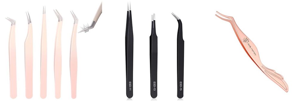 Tweezers For Lash Extensions combined image