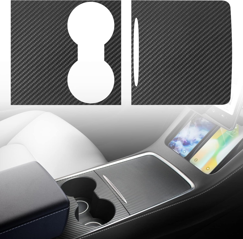Center Console Wrap Kit Review: Matte Carbon Fiber Console Cover for Tesla Model 3 & Model Y 1 image 10