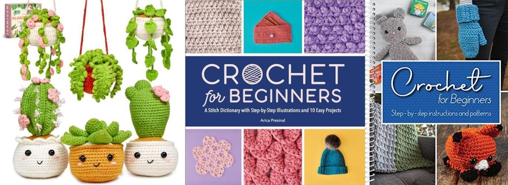 Beginner Crochet Projects combined image
