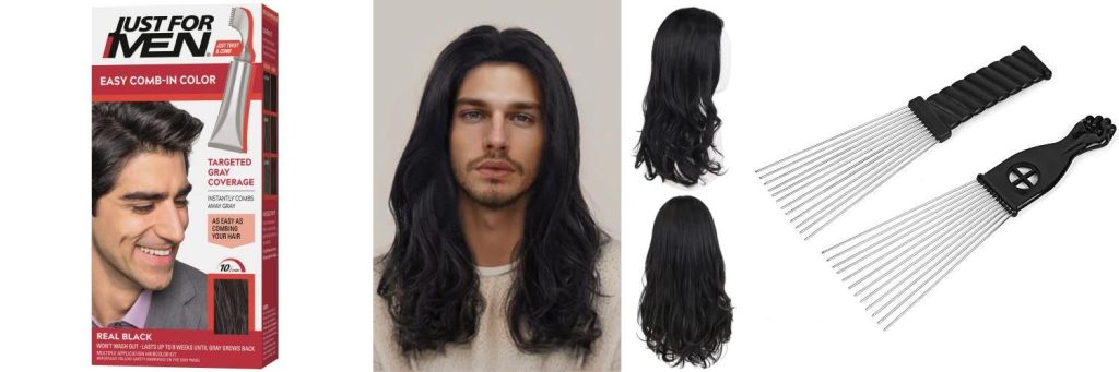 Black Hairstyles Men combined image