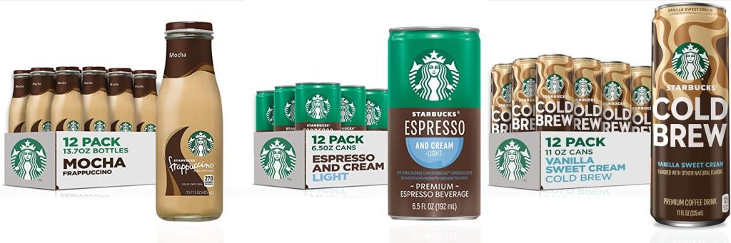Bottled Coffee Drinks combined image