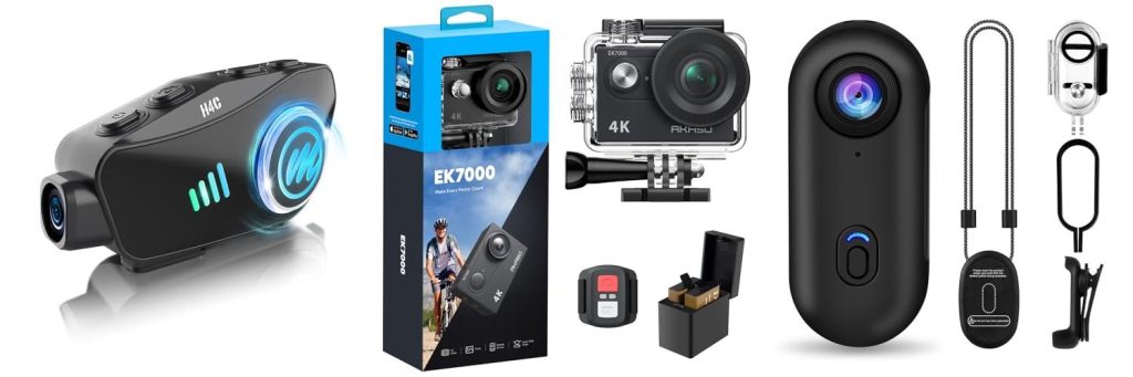 Camera For Motorcycle Helmet combined image