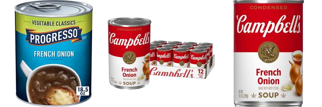 Canned French Onion Soup combined image