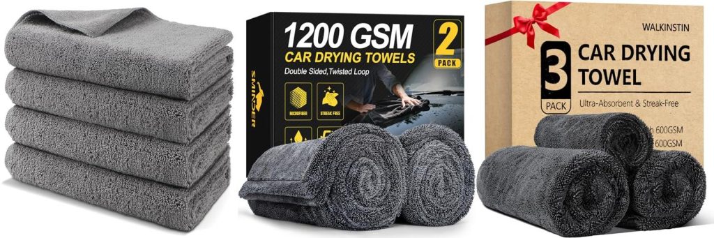 Car Drying Towels combined image