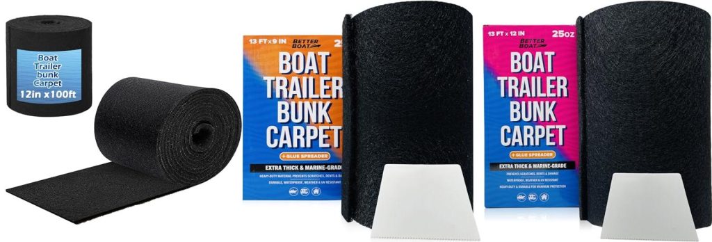 Carpet For Boat Trailer Bunks combined image