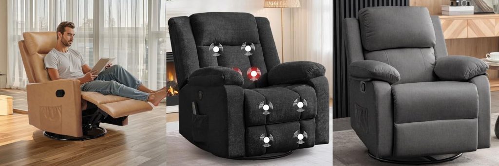 Chairs Rocker Recliner combined image