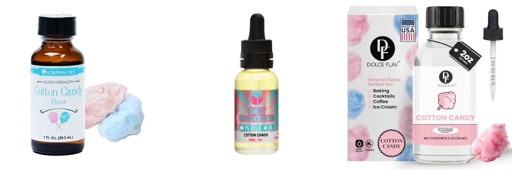 Cotton Candy Vape Juice combined image