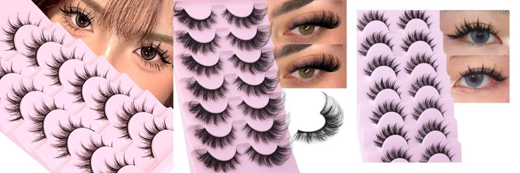 Drugstore False Lashes combined image