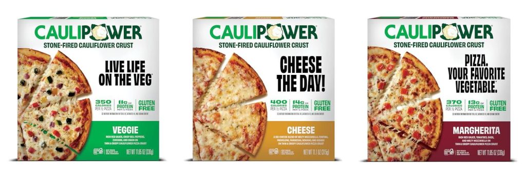 Frozen Cauliflower Pizza combined image