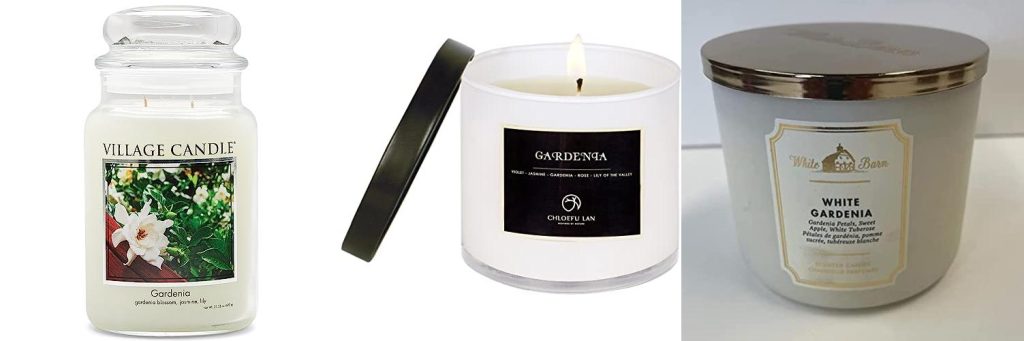 Gardenia Candle combined image