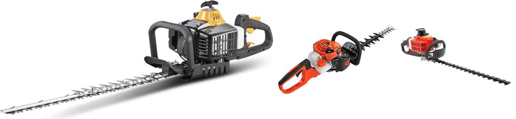 Gasoline Powered Hedge Trimmer combined image
