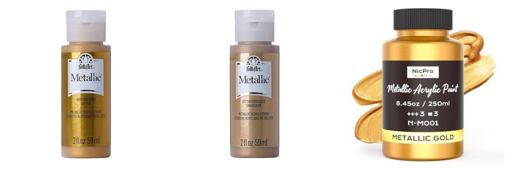 Gold Paint combined image