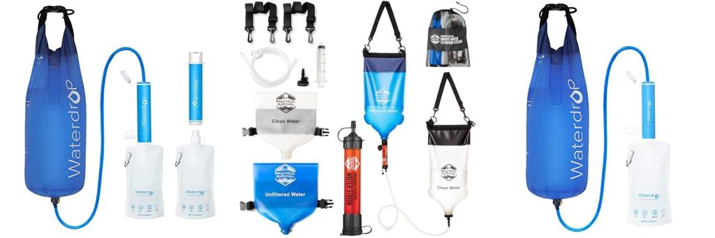 Gravity Water Filtration System combined image