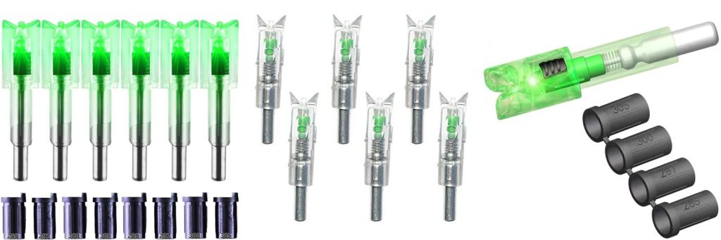 Lighted Nocks For Crossbow Bolts combined image