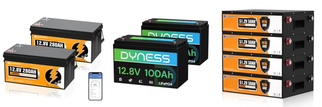 Lithium Battery For Off Grid Solar combined image