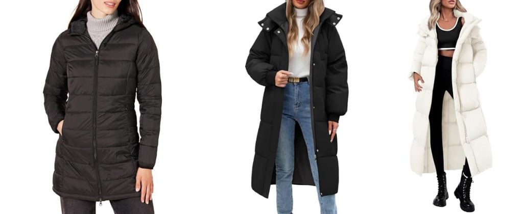 Long Puffer Jacket Women combined image