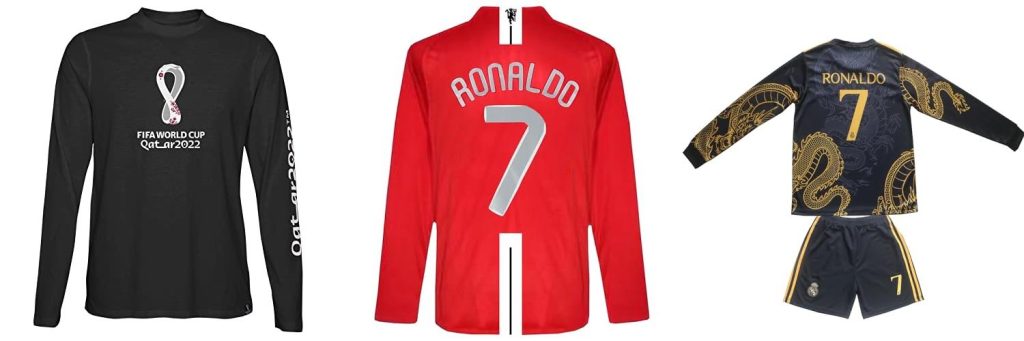 Long Sleeve Soccer Jerseys combined image