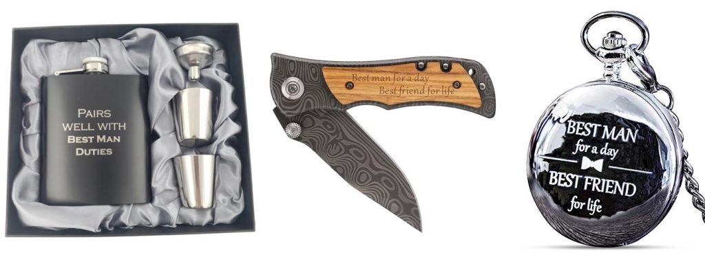 Man Gifts From Groom combined image