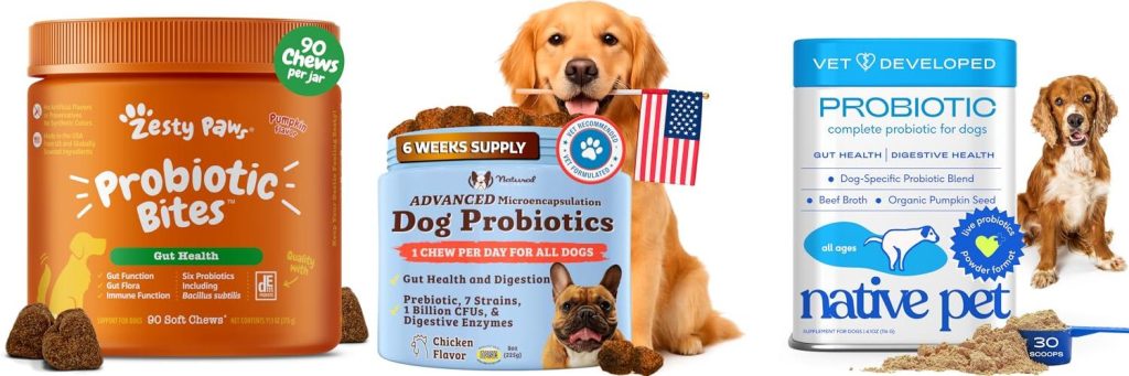 Natural Probiotic For Dogs combined image