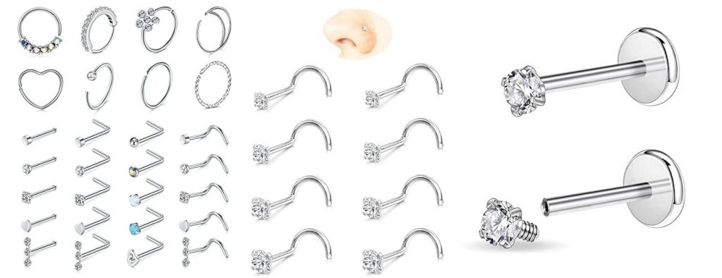 Nose Jewelry For Piercing combined image