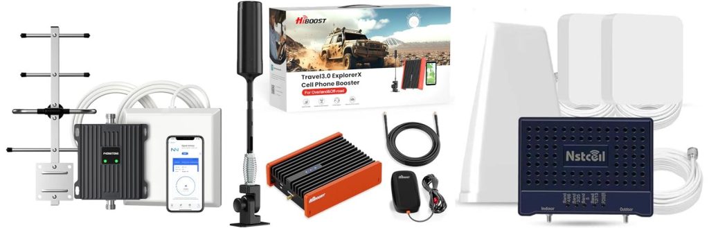 Off Grid Cell Phone Booster combined image