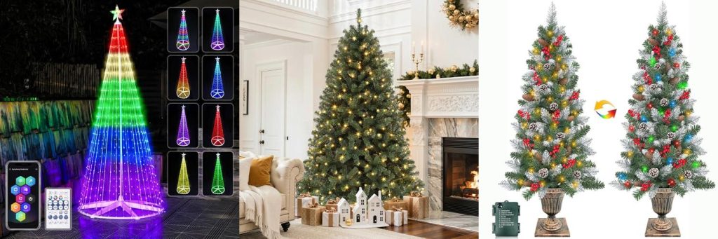 Outdoor Christmas Trees combined image
