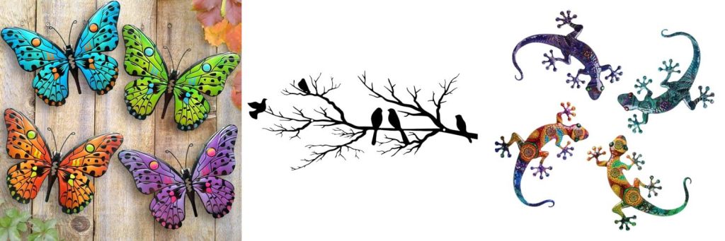 Outdoor Metal Wall Art combined image