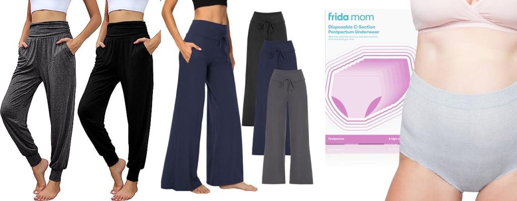 Pants After C Section combined image