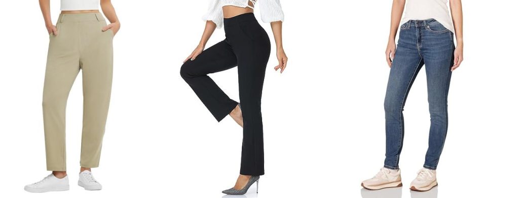Pants For Petite Apple Shape combined image