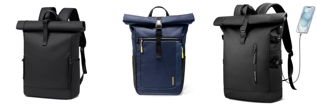 Roll Top Backpack combined image