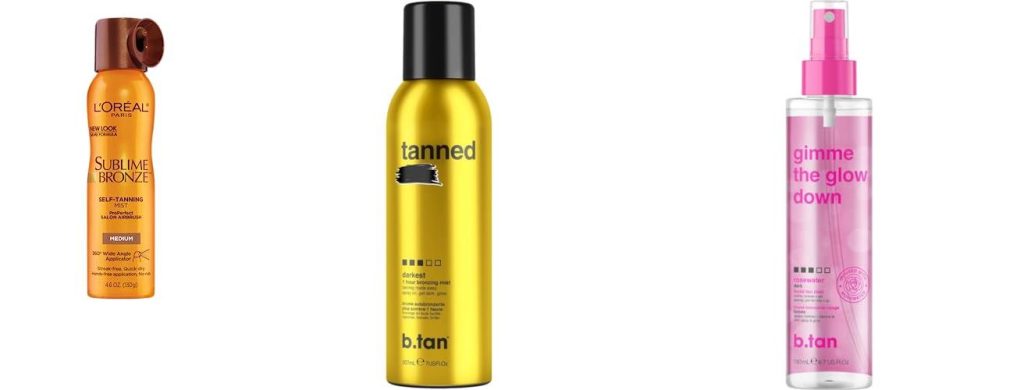 Self Spray Tanning Products combined image