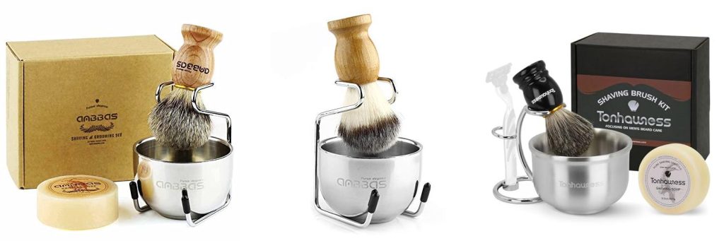 Shaving Brush And Bowl Set combined image