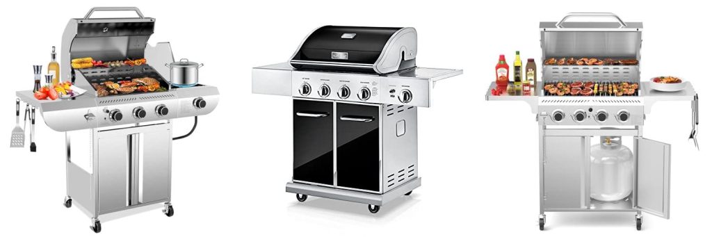 Stainless Gas Grill combined image