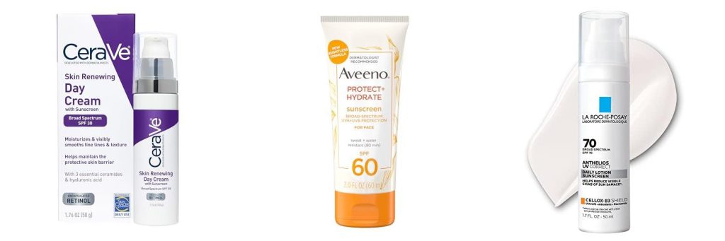 Sunscreen For Aging Skin combined image
