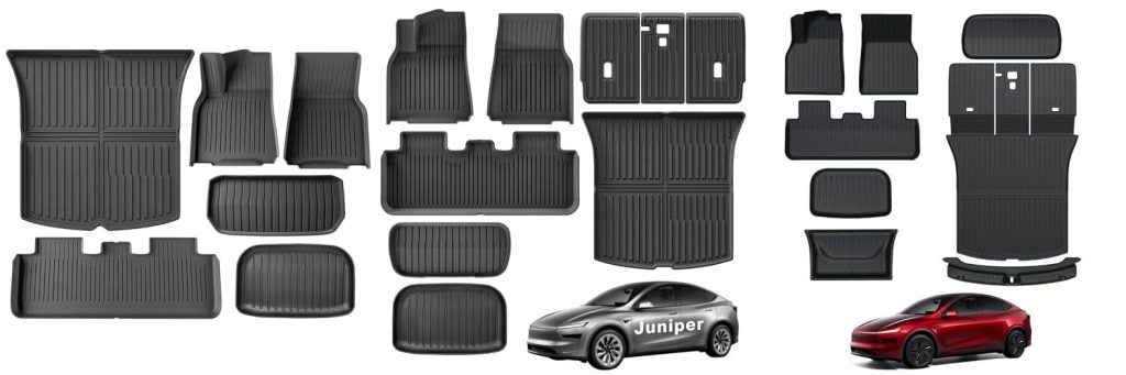 Tesla Floor Mats combined image