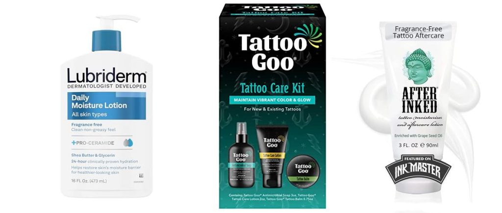 Unscented Lotion For Tattoo combined image