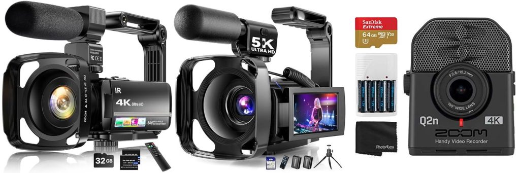 Video Cameras For Musicians combined image